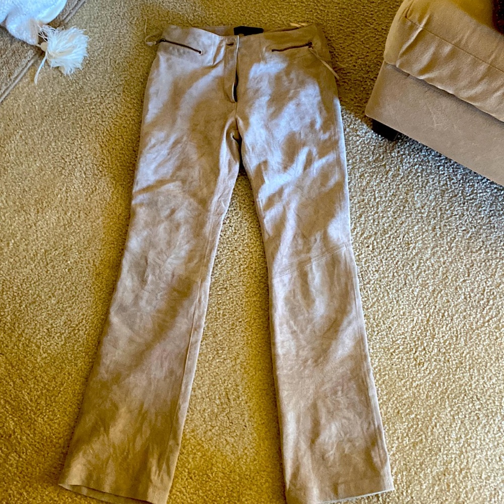 Tan Leather Pants